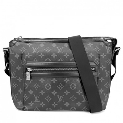 LOUIS VUITTON ルイヴィトン ショルダーバッグ モノグラムエクリプス オデッセイメッセンジャーPM 肩掛け 斜め掛け M44223 ブラック 黒 シルバー金具 メンズ【中古品】
