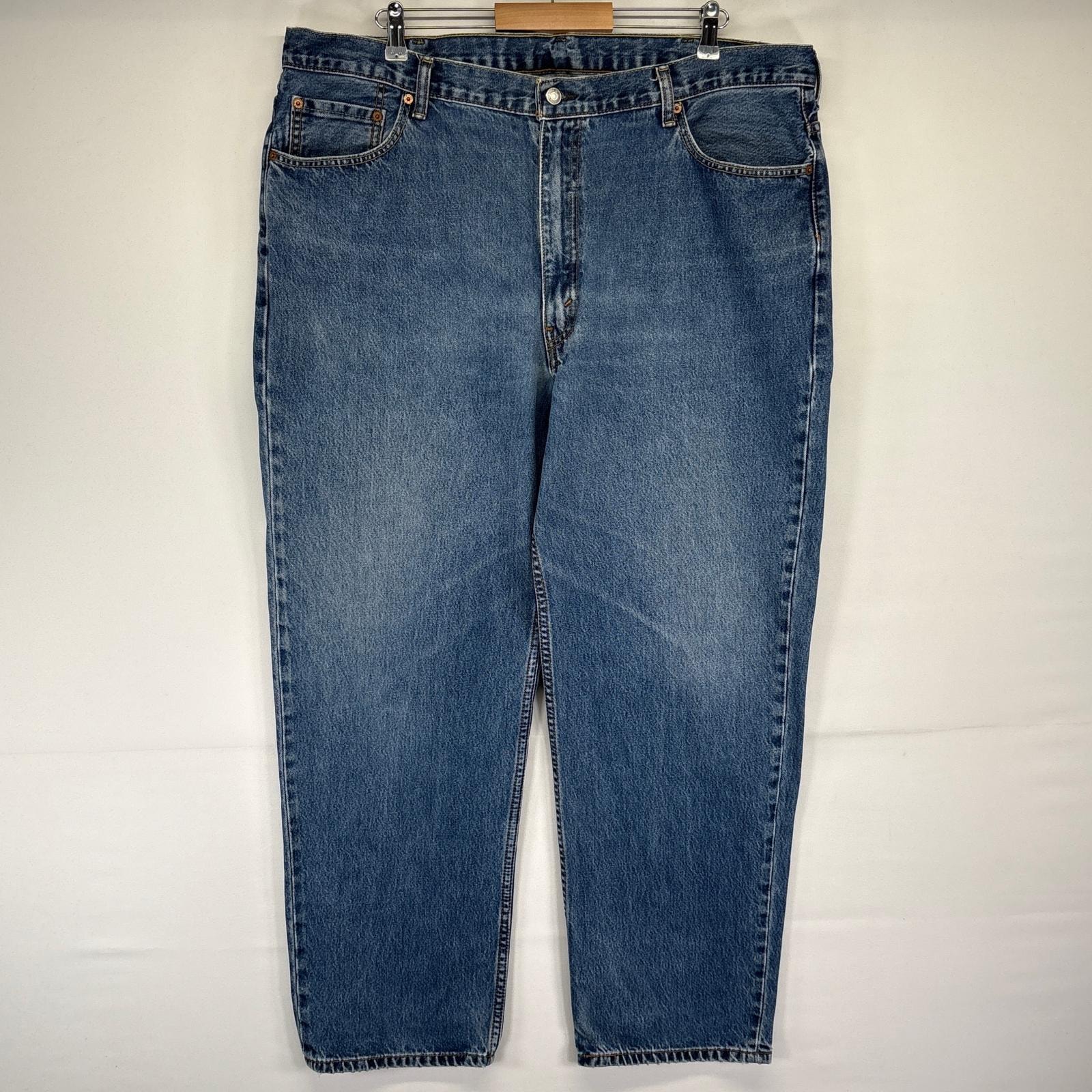 古着 リーバイス Levi's デニムパンツ 550 テーパード 5ポケット ジーンズ ジーパン 長ズボン 大きいサイズ w44 L32  ブルー メンズ