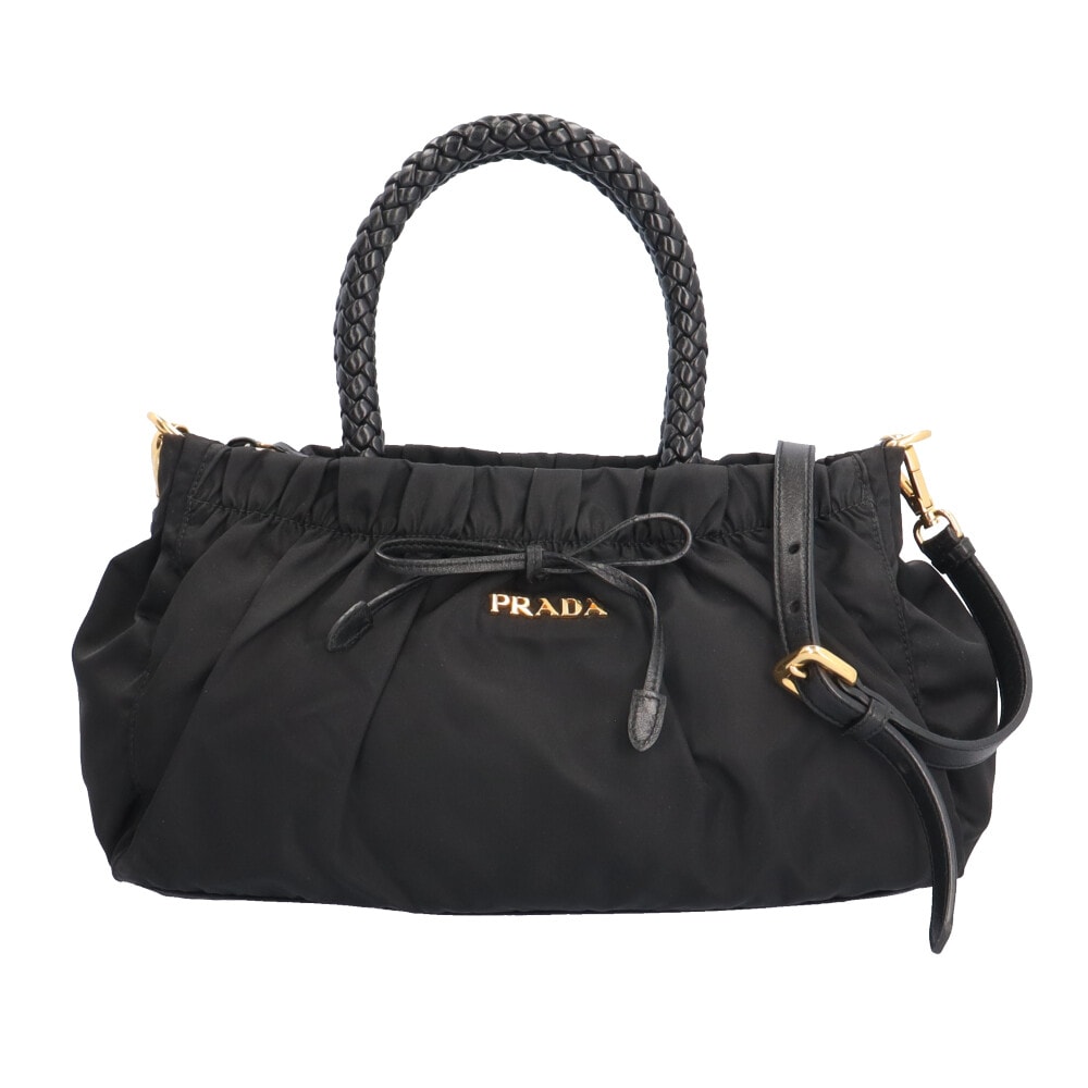 プラダ ショルダーバッグ ナイロン BN1631 ブラック レディース PRADA 中古