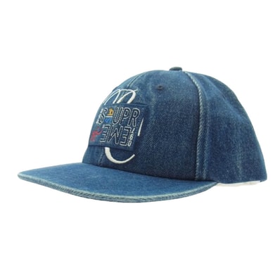 Supreme シュプリーム キャップ 23SS bernadette corporation 6-Panel バナーデット コーポレーション 6パネル デニム キャップ インディゴブルー インディゴブルー系【中古】