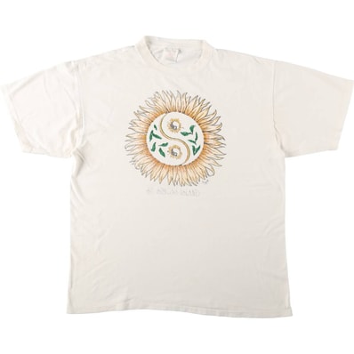 古着 90年代 オニータ ONEITA POWER PRO 花柄 ひまわり柄 スーベニアTシャツ メンズXL相当/eaa674243