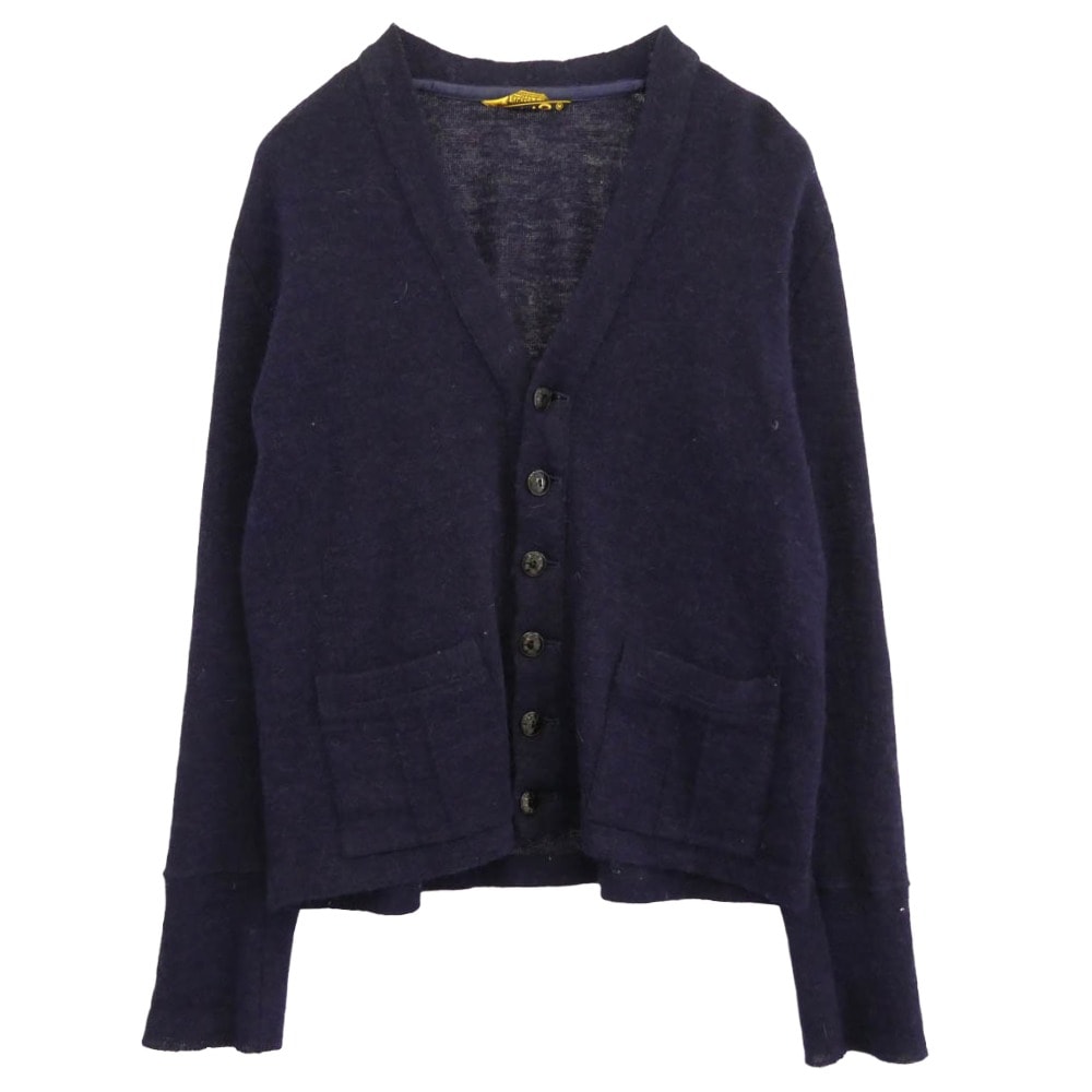 TENDERLOIN テンダーロイン カーディガン T-MOHAIR CARDIGAN ウール モヘア カーディガン ネイビー系【中古】