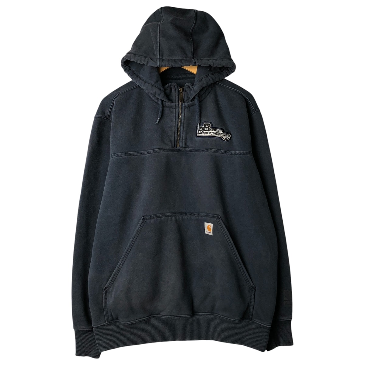 古着 カーハート Carhartt ORIGINAL FIT スウェットハーフジップパーカー メンズL相当/eaa604406
