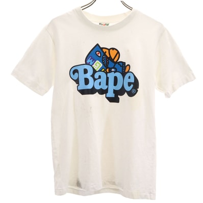 A BATHING APE アベイシングエイプ 半袖 Tシャツ XS ホワイト
