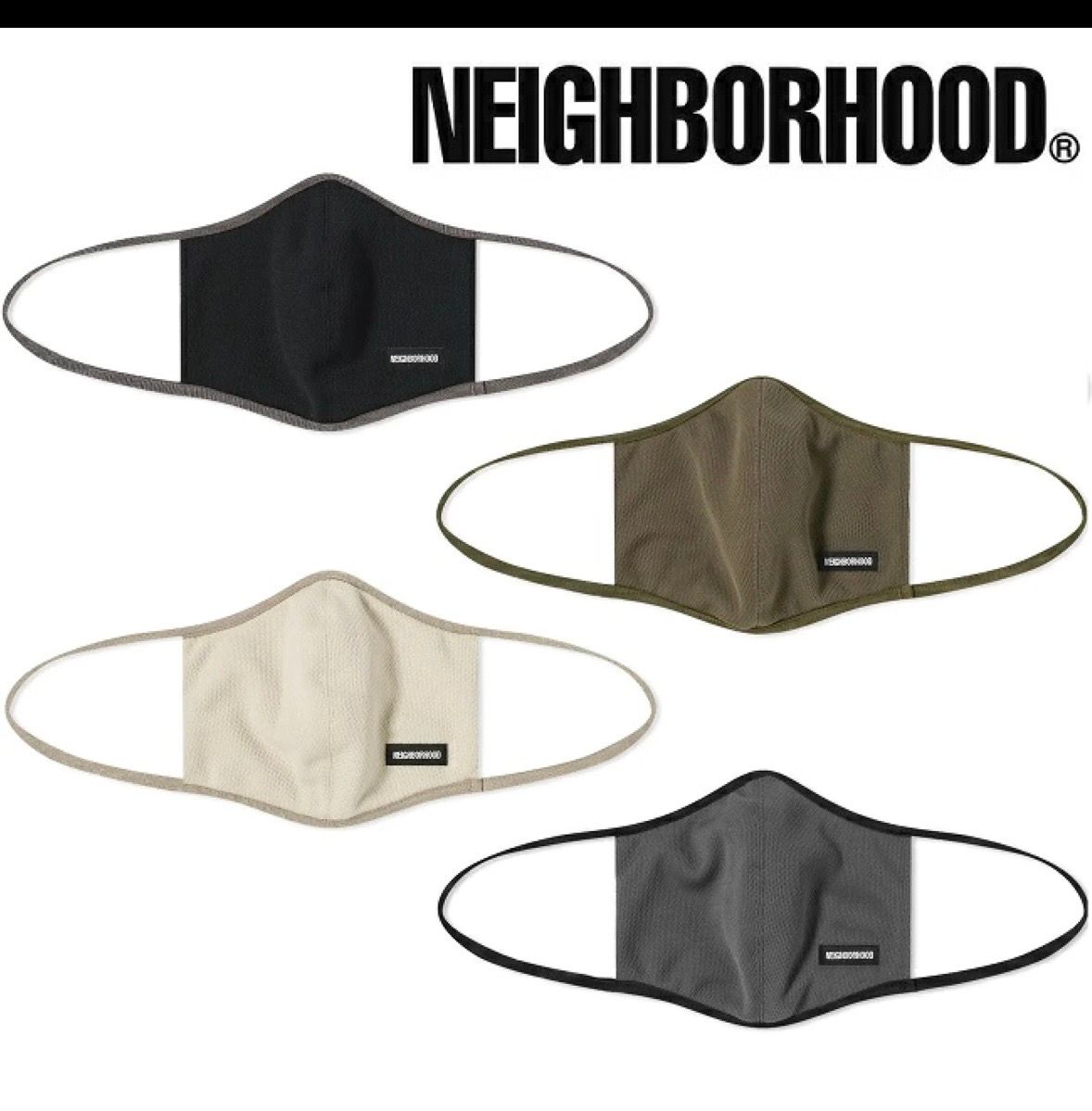 NEIGHBORHOOD マスク 黒 211 AQNH-AC01 ネイバーフッド