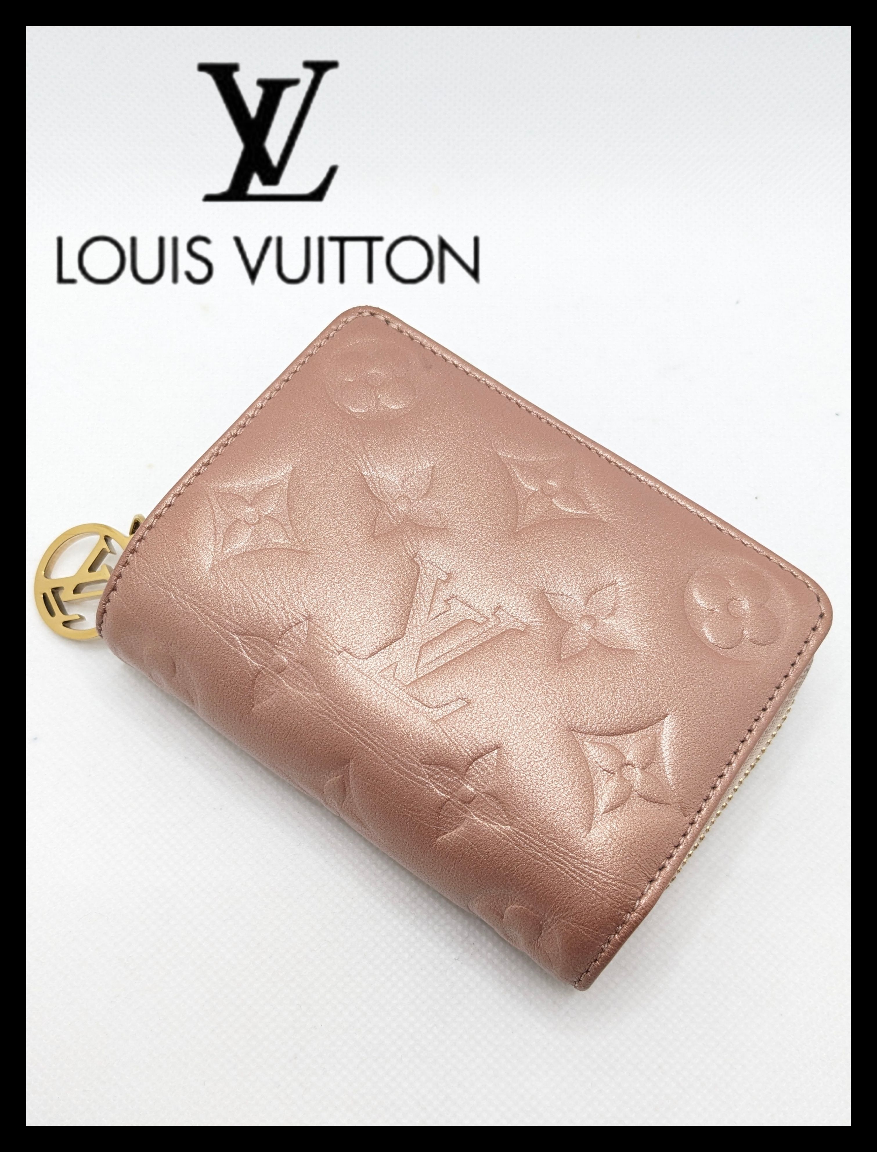 ルイヴィトン モノグラムエンボス ポルトフォイユルー二つ折り 財布