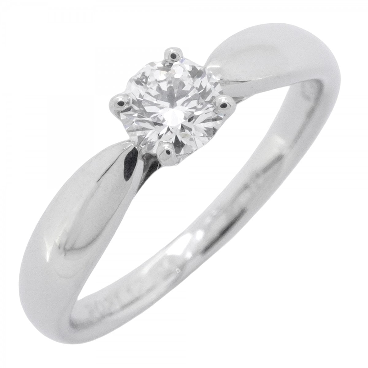 【6jdb0422-23】ティファニー リング ハーモニー 1PD Pt950 プラチナ ダイヤモンド 0.28ct 8号【中古】レディース