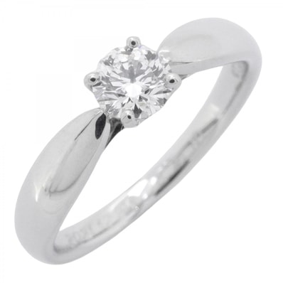 【6jdb0422-23】ティファニー リング ハーモニー 1PD Pt950 プラチナ ダイヤモンド 0.28ct 8号【中古】レディース