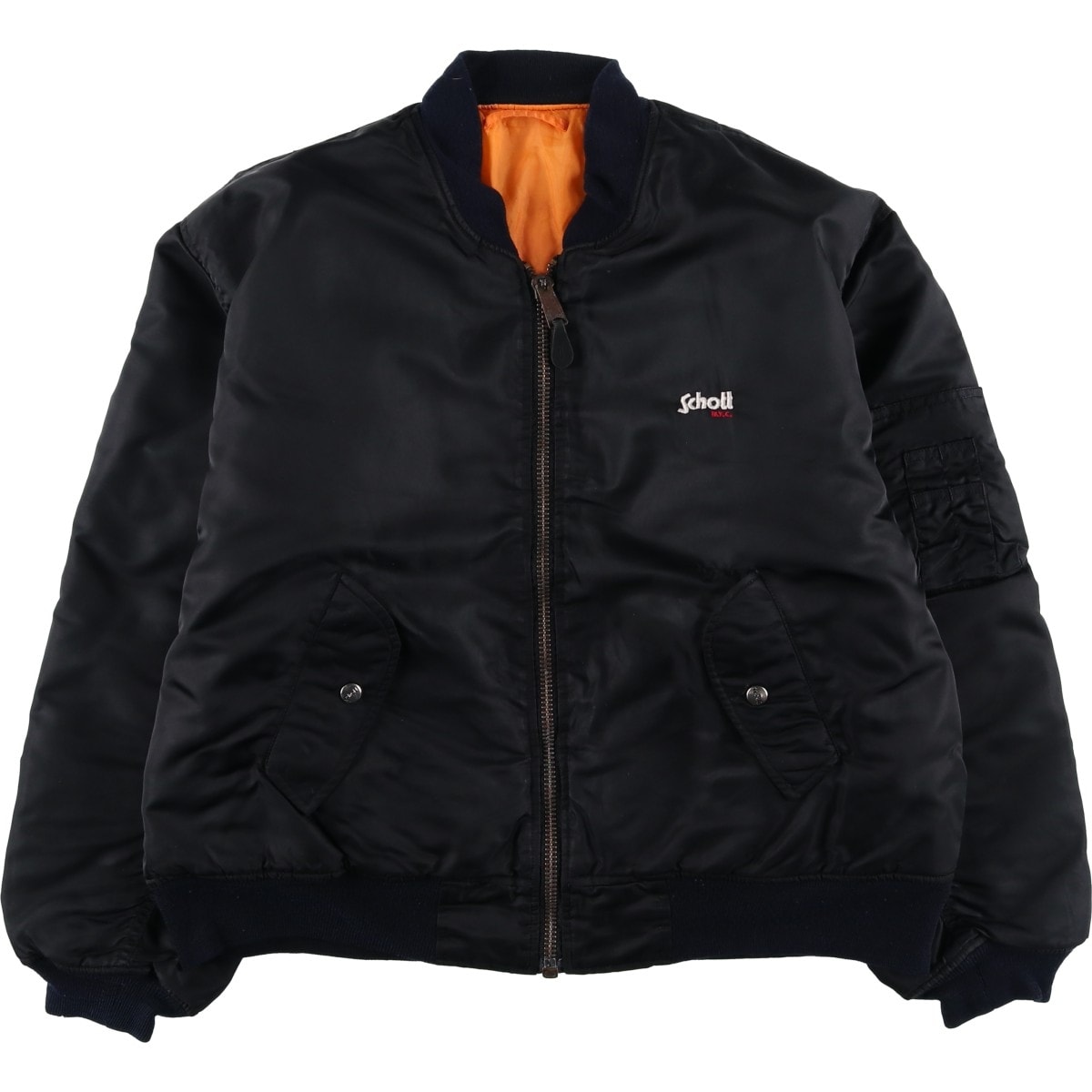 古着 民間品 ショット SCHOTT MA-1タイプ 中綿入り ミリタリー フライトジャケット メンズXL相当/eaa598364