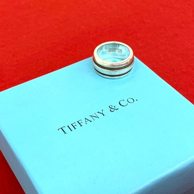 TIFFANY&Co. ティファニー グルーブド ダブルライン リング シルバー925 リング・指輪 7号 シルバー
28838