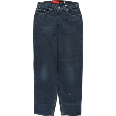 古着 90年代 リーバイス Levi's SILVER TAB シルバータブ LOOSE ルーズ ブラックデニム テーパードデニムパンツ USA製 メンズw32相当 ヴィンテージ/rab182059