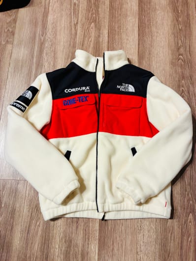 Supreme x The North Face Expedition Fleece Jacket "White"