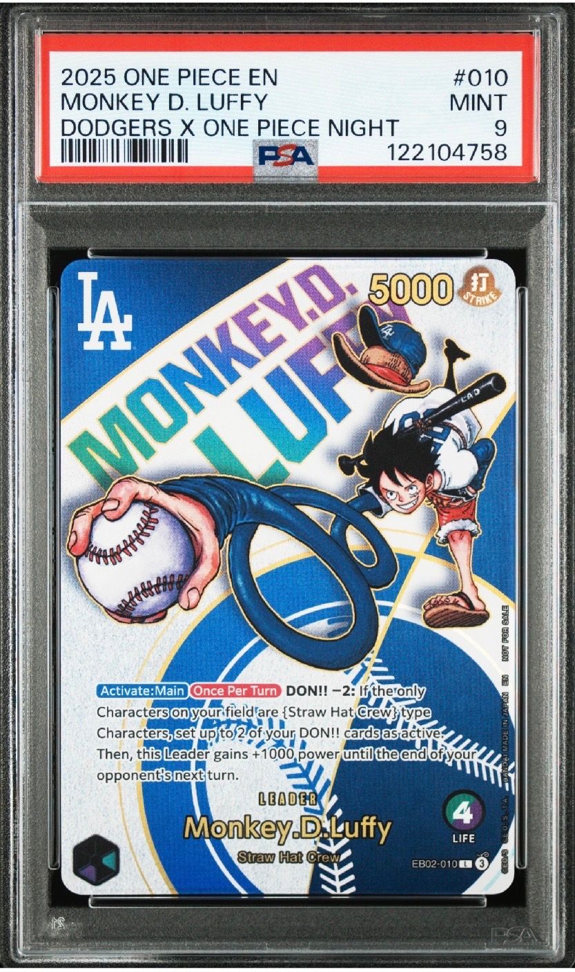 PSA9】モンキー・D・ルフィ L (開封済) [EB02-010]【英語版