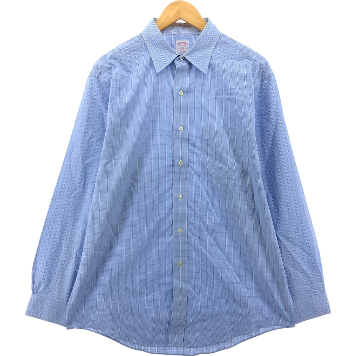 古着 ブルックスブラザーズ Brooks Brothers 346 長袖 コットンチェックシャツ メンズL相当/eaa547807