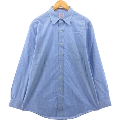 古着 ブルックスブラザーズ Brooks Brothers 346 長袖 コットンチェックシャツ メンズL相当/eaa547807