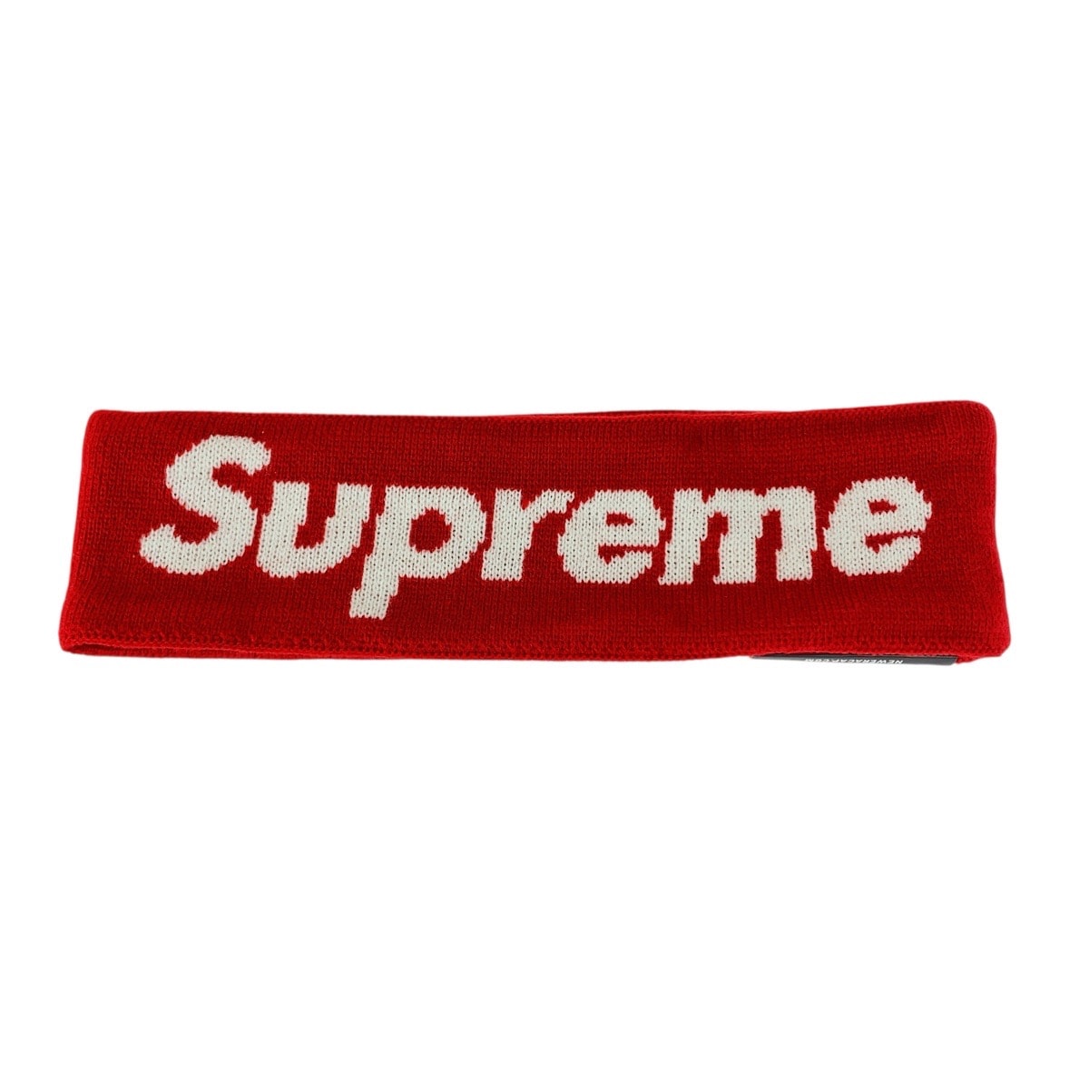 新品未使用 Supreme シュプリーム シュプリーム×ニューエラ レッド ホワイト アクリル ポリエステル/ ヘッドバンド ヘアバンド 505563 【中古】