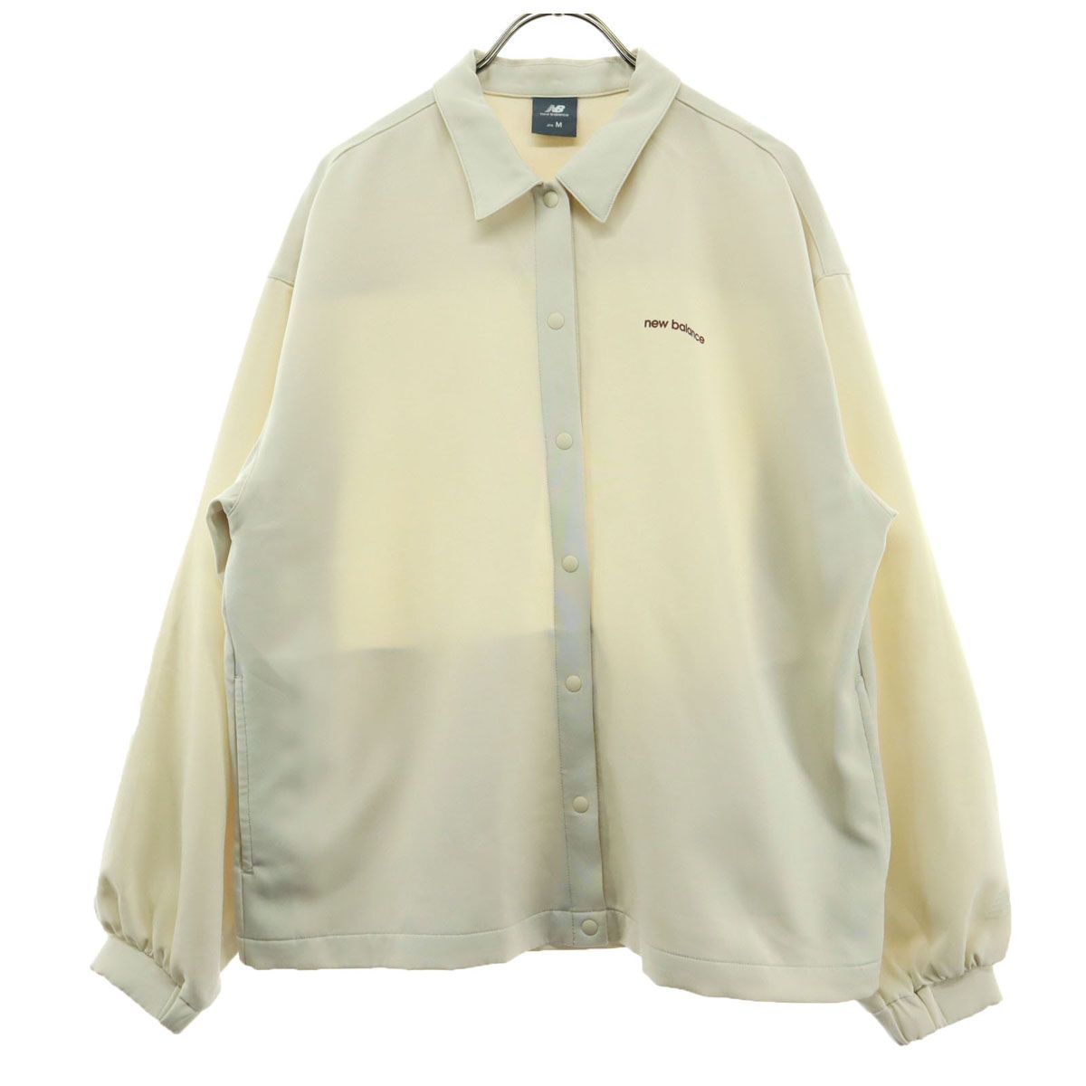 NEW BALANCE ニューバランス ワンポイント 長袖 ジャケット M ホワイト