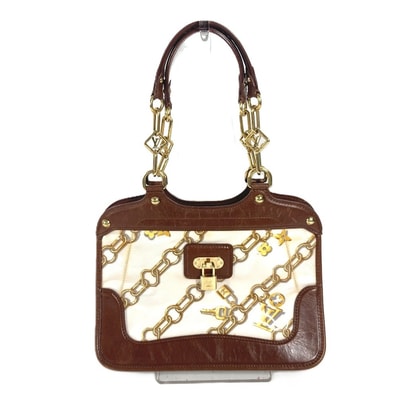 ルイヴィトン LOUIS VUITTON カバ M95157 モノグラムチャーム カバン ハンドバッグ トートバッグ ショルダーバッグ ビニール/レザー ブラウン