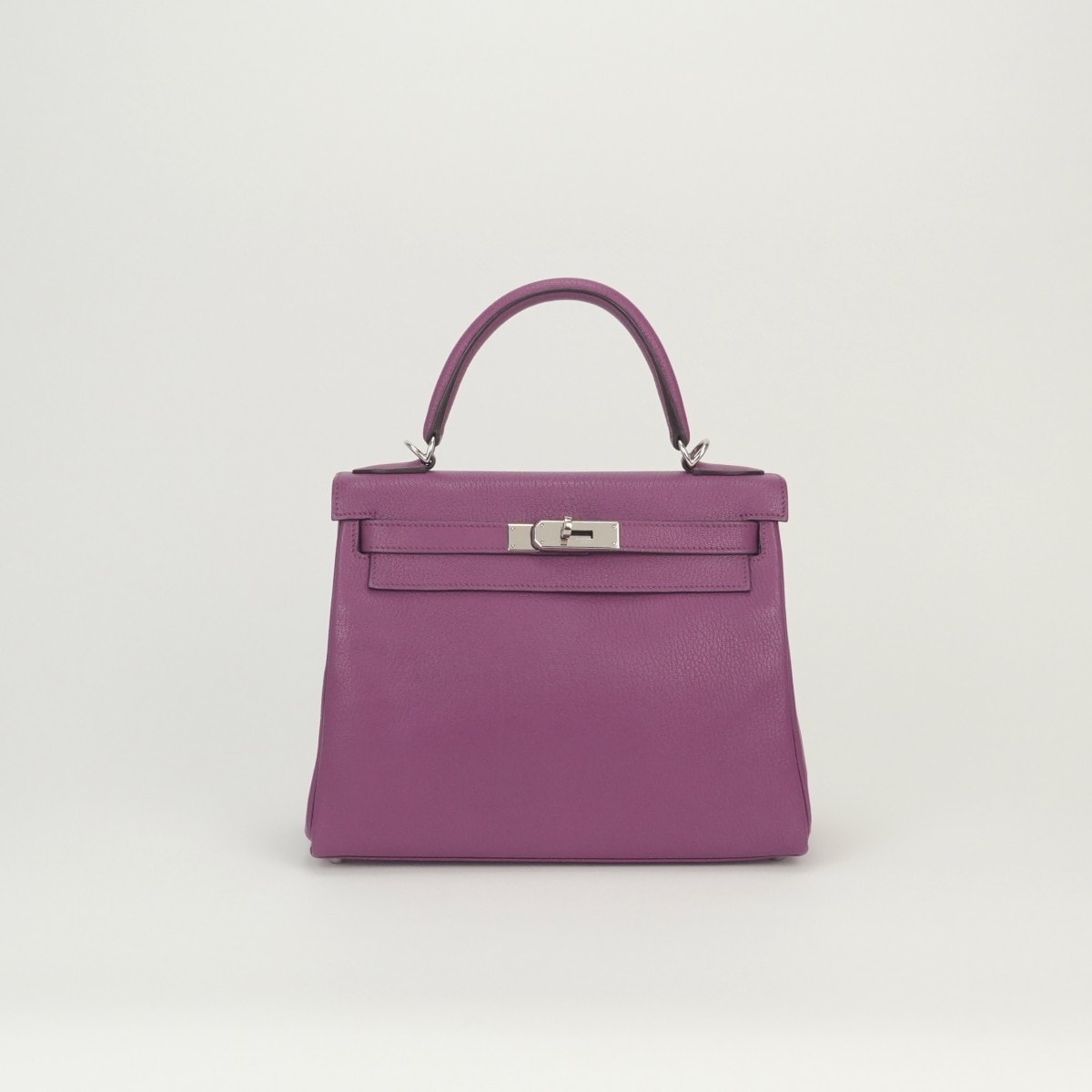エルメス HERMES ケリー28 ケリー 28 バッグ トートバッグ ショルダーバッグ シェーブルコロマンデル シクラメン Cyclamen パープル Purple 紫 シルバー金具 シェブルミゾル ハンドバッグ 2way 内縫い
