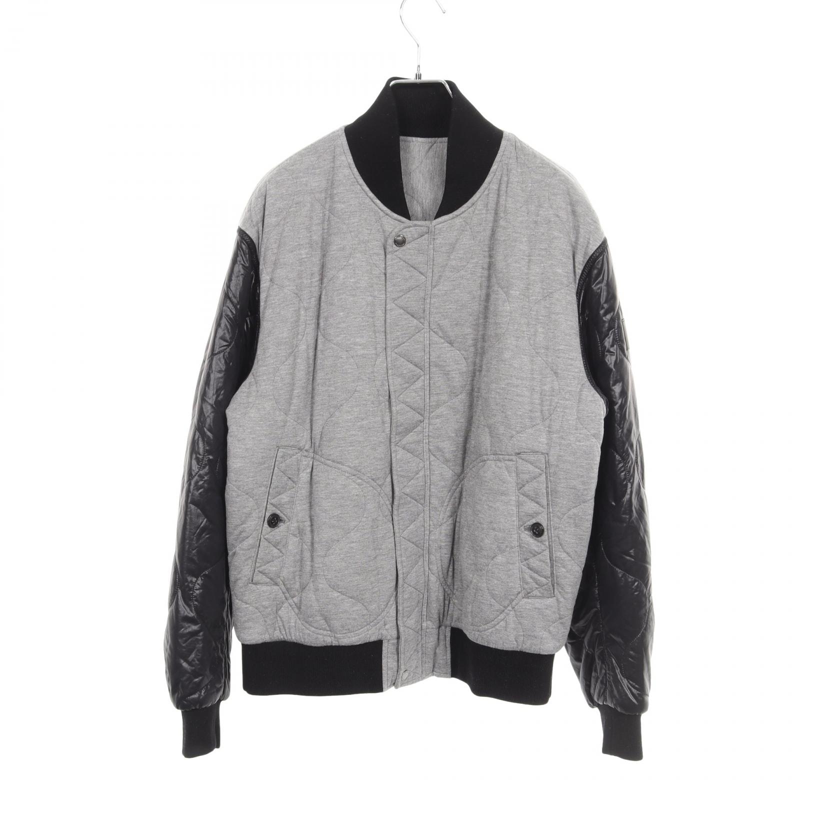 バーバリー BURBERRY キルティング 中綿 切替 リバーシブル ブルゾン 衣料品 アウター モダール / リヨセル レディース グレー系 / ブラック系 4061712 【中古】