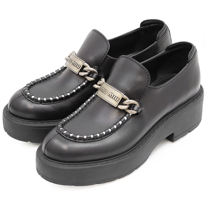 B (目立った傷や汚れなし)】【美品】Miu Miu ミュウ ミュウ ビット B (目立った傷や汚れなし)】【美品】Miu Miu ミュウ ミュウ ビット