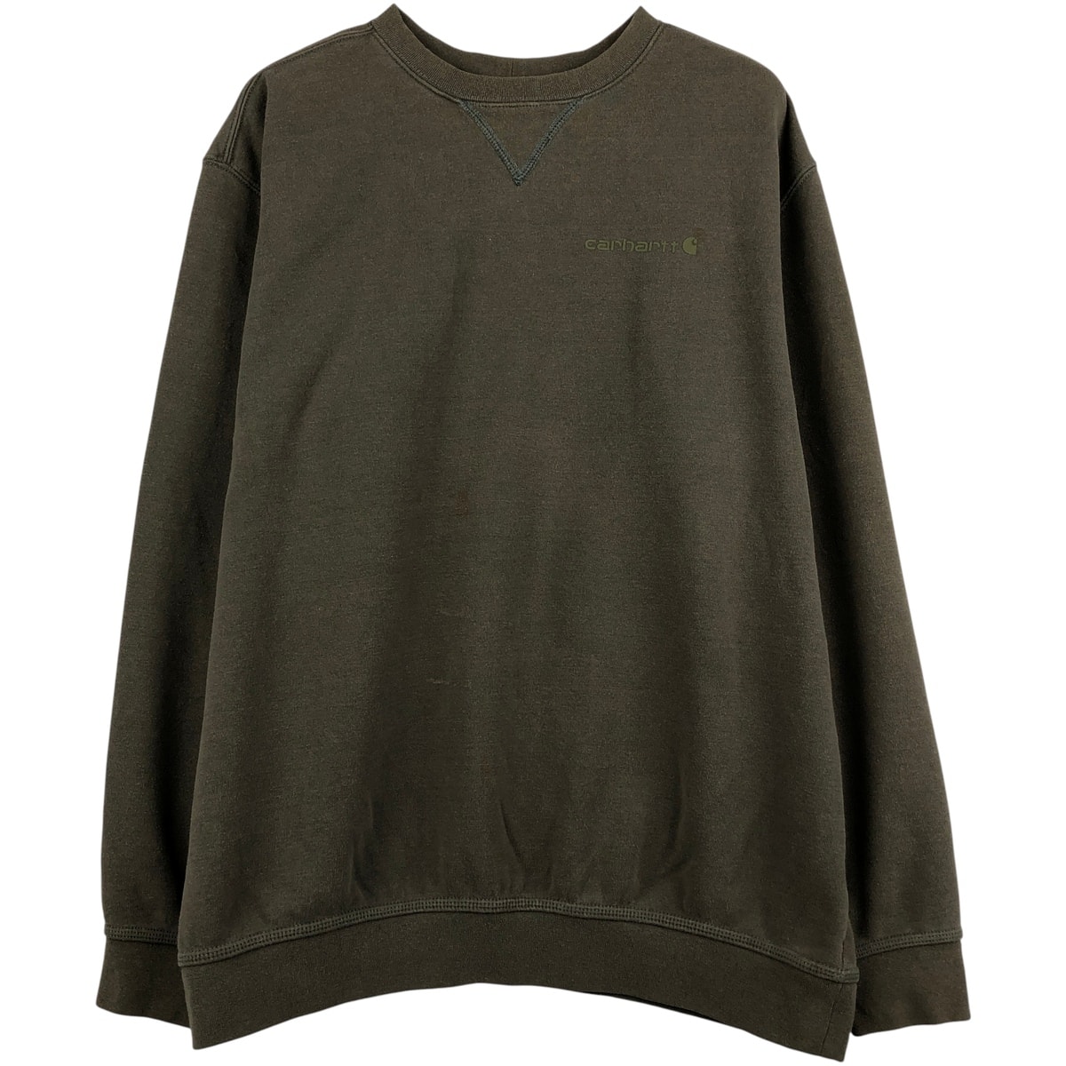 古着 カーハート Carhartt ORIGINAL FIT ワンポイントロゴスウェットシャツ トレーナー メンズXL相当/eaa599001