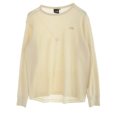THE NORTH FACE ノースフェイス Tシャツ NT11941 L/S Honeycomb Crew ロングスリーブ ハニカム クルー Tシャツ オフホワイト系 M【中古】
