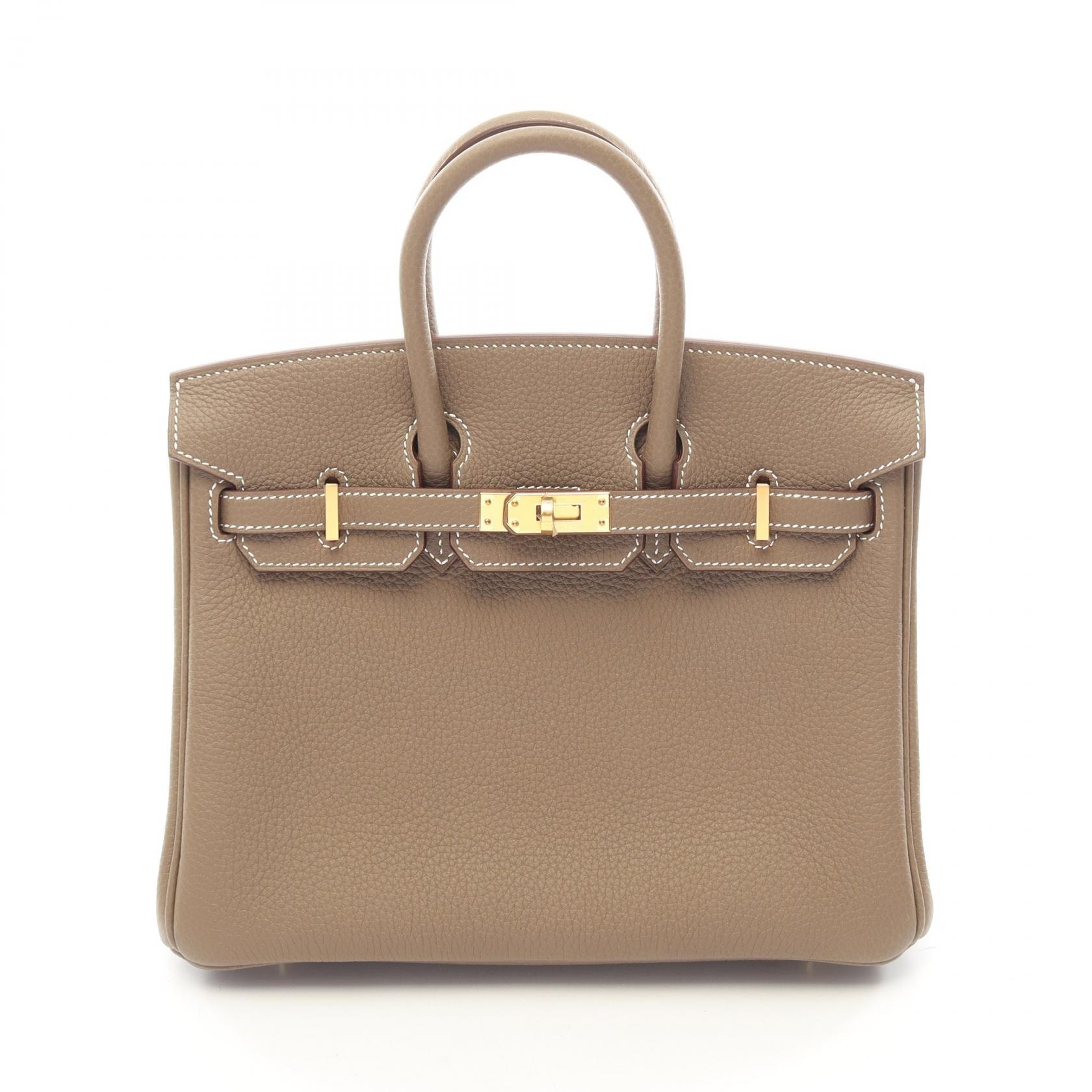 エルメス HERMES バーキン25 エトゥープ ハンドバッグ バッグ トゴ トゴ レディース グレー系 【中古】