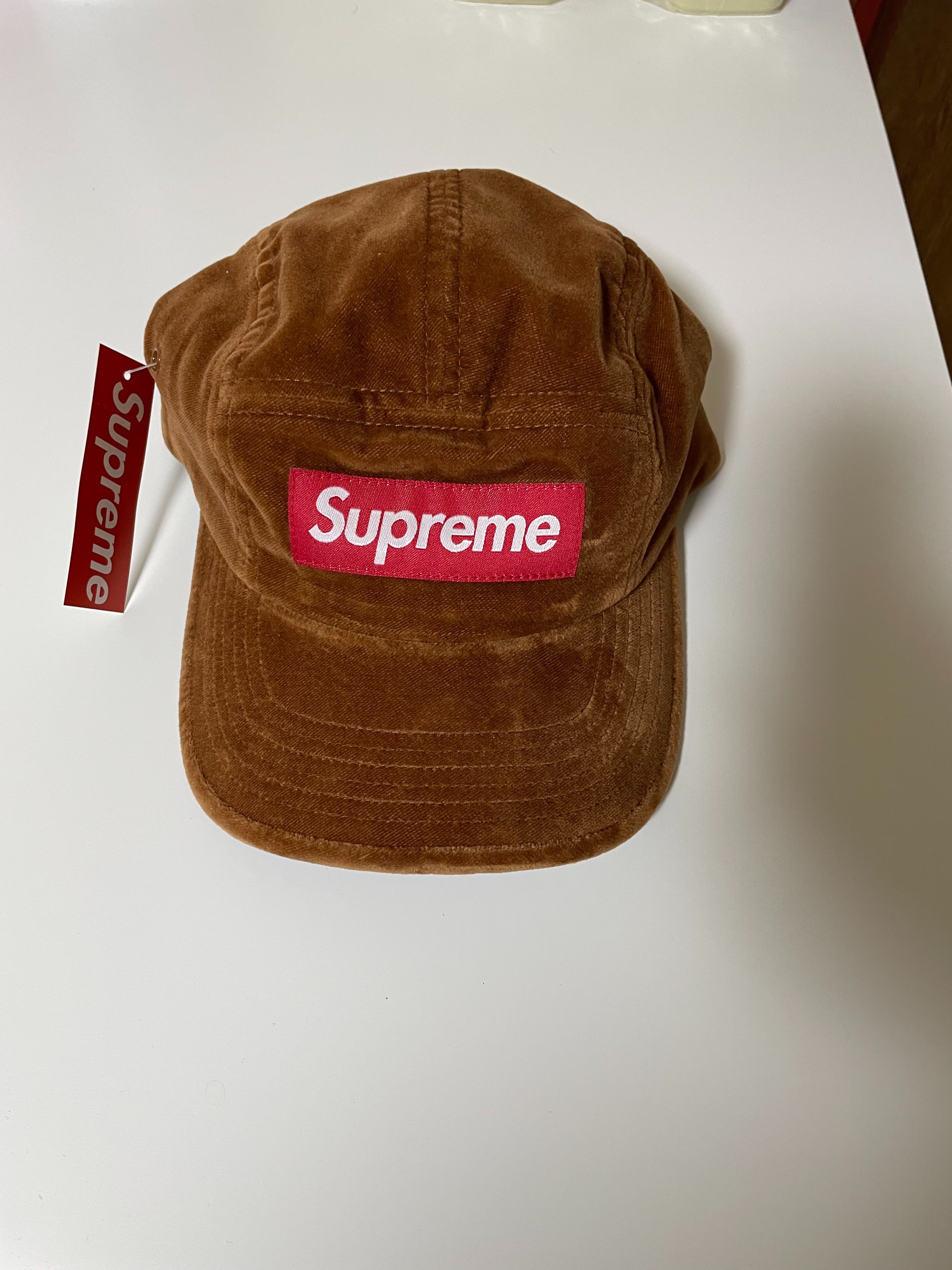 Supreme Velvet Camp Cap