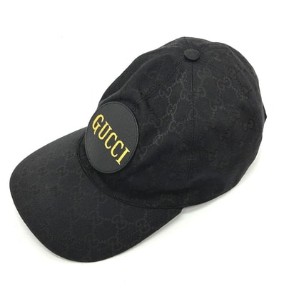 グッチ GUCCI グッチ オフ・ザ・グリッド GG ロゴ 627114 Gucci Off The Grid 帽子 キャップ帽 ベースボール キャップ ナイロン ブラック 美品