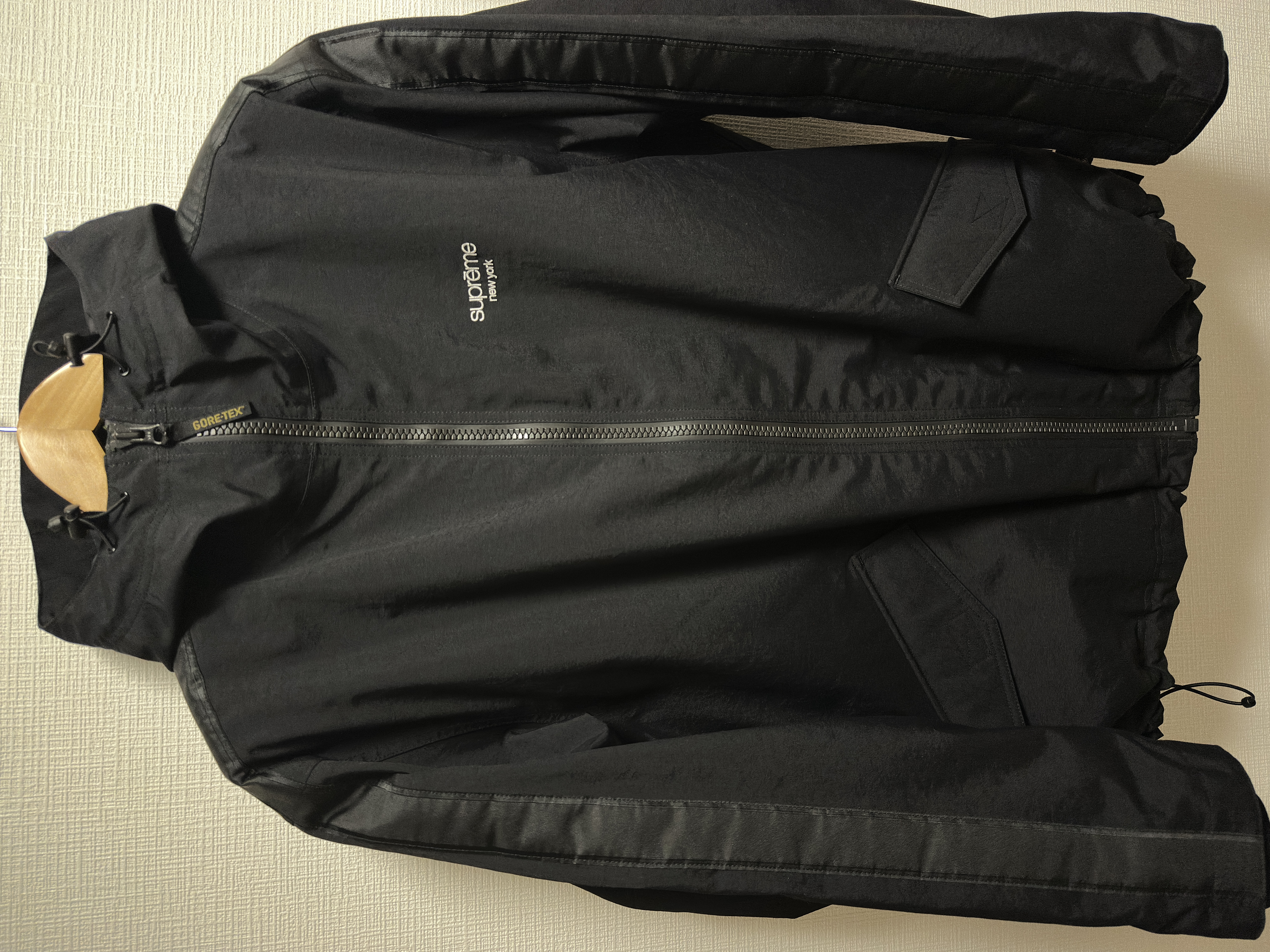 Supreme GORE-TEX Stripe Hooded Jacket "Black"