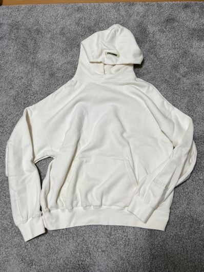FEAR OF GOD ESSENTIALS 3M Logo Pullover Hoodie "White"