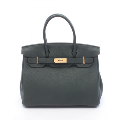エルメス HERMES バーキン30 ヴェールマングローブ ハンドバッグ バッグ トゴ トゴ K刻印(2025年製造) レディース グリーン系 【中古】