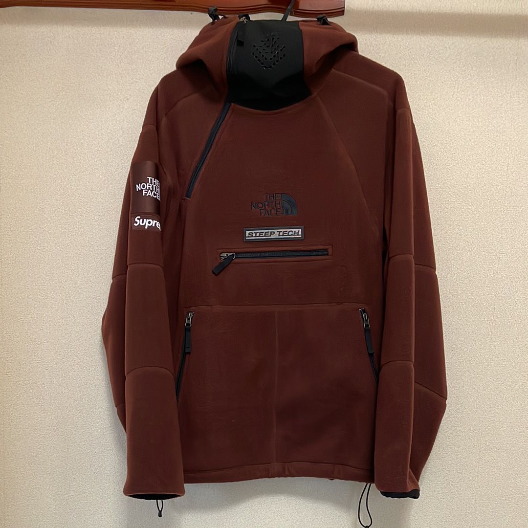 Supreme x The North Face Steep Tech Fleece Pullover "Brown"