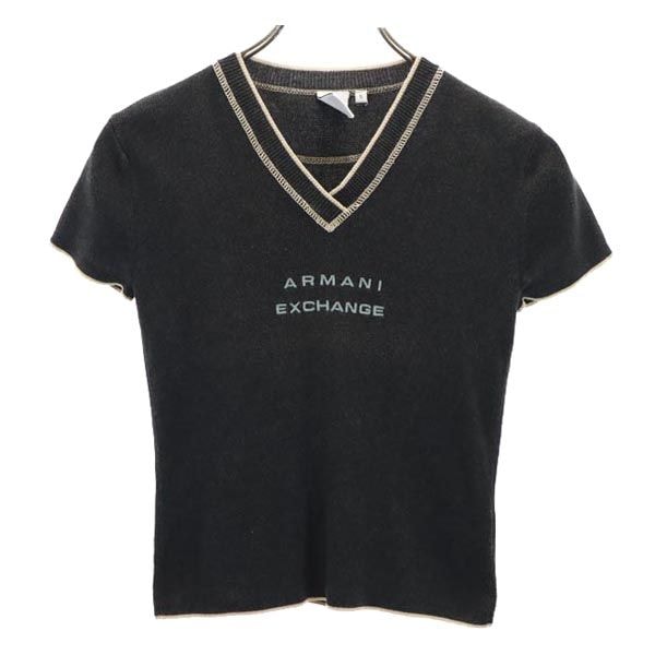 ARMANI EXCHANGE アルマーニエクスチェンジ 半袖 Vネック カットソー S グレー シャツ