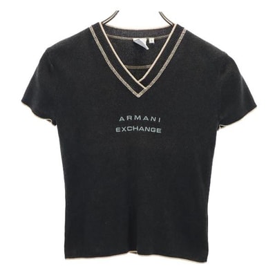 ARMANI EXCHANGE アルマーニエクスチェンジ 半袖 Vネック カットソー S グレー シャツ