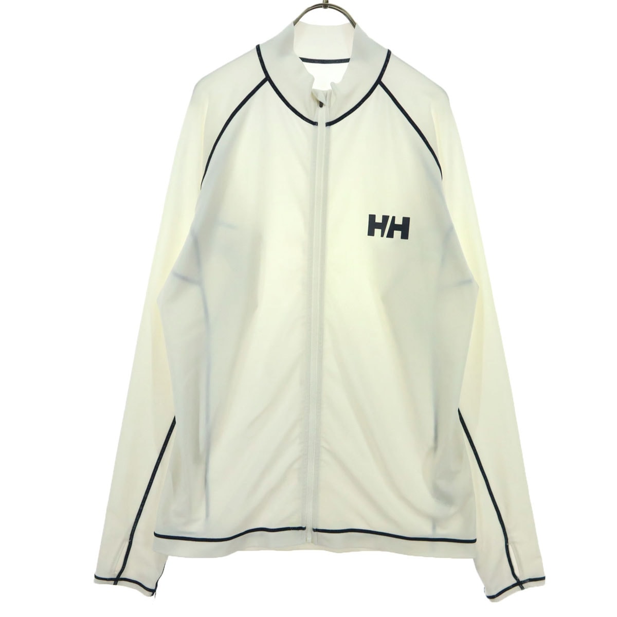 HELLY HANSEN ヘリーハンセン ワンポイントロゴ 長袖 トラックジャケット L ホワイト ジャージ