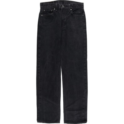古着 リーバイス Levi's 505 ブラックデニム テーパードデニムパンツ レディースL(w29)相当/eaa483209