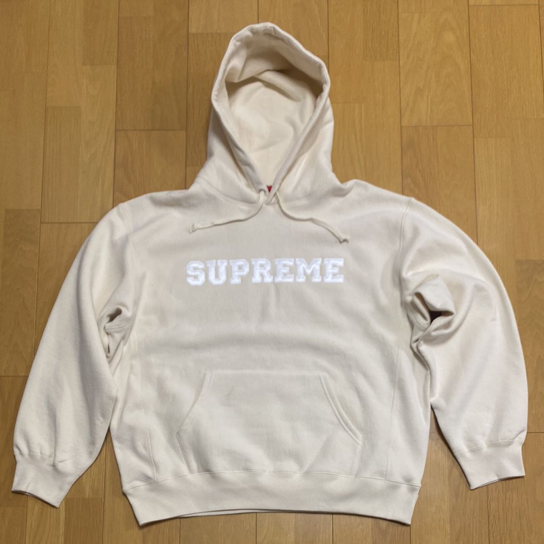 Supreme Collegiate Hooded Sweatshirt "Natural"