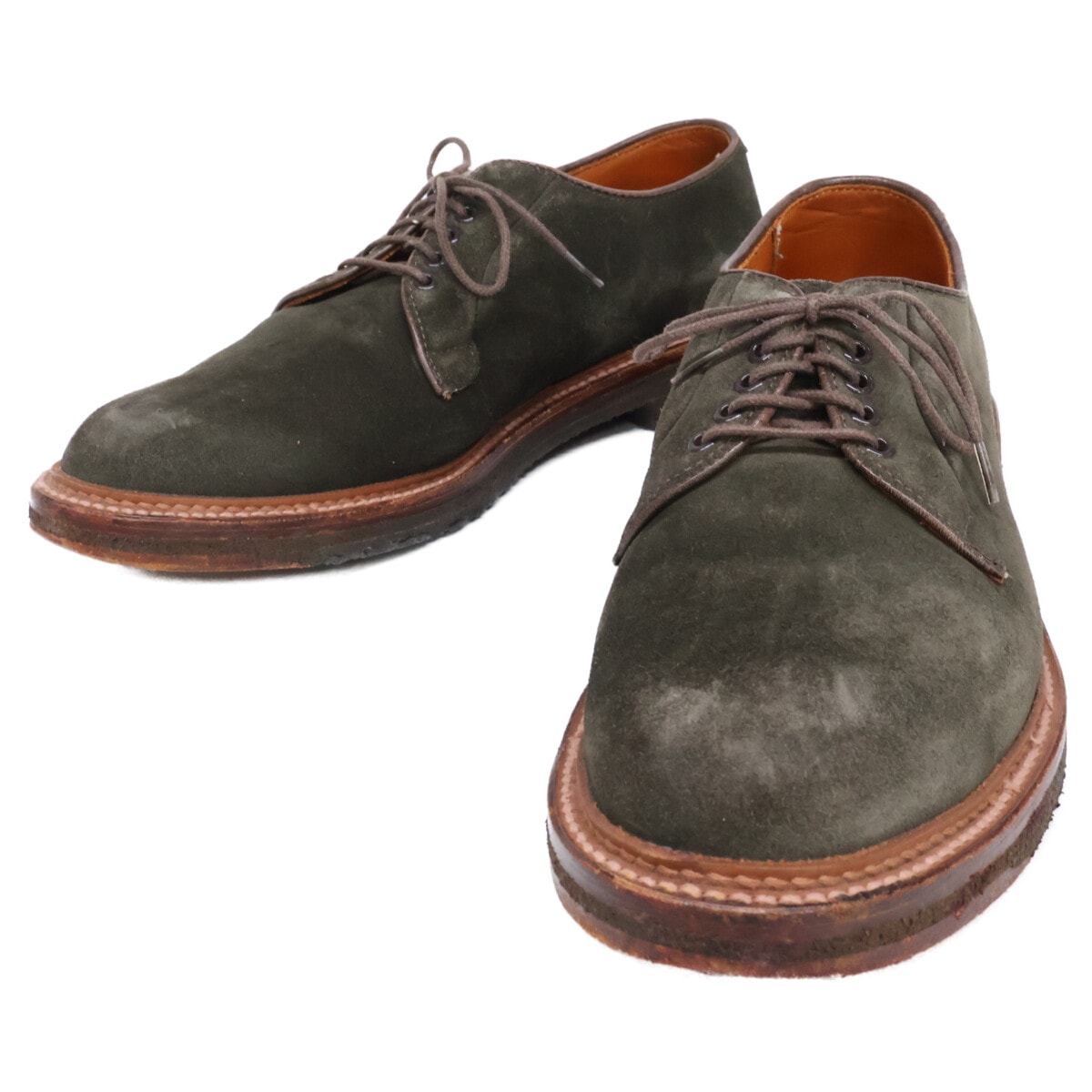 オールデン 95436 スエード プレーントゥシューズ US8D