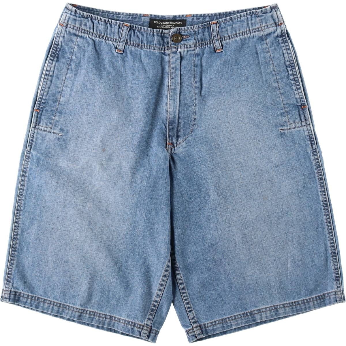 古着 ラルフローレン Ralph Lauren POLO JEANS COMPANY デニムショーツ ハーフパンツ ジョーツ メンズw32相当/eaa620011