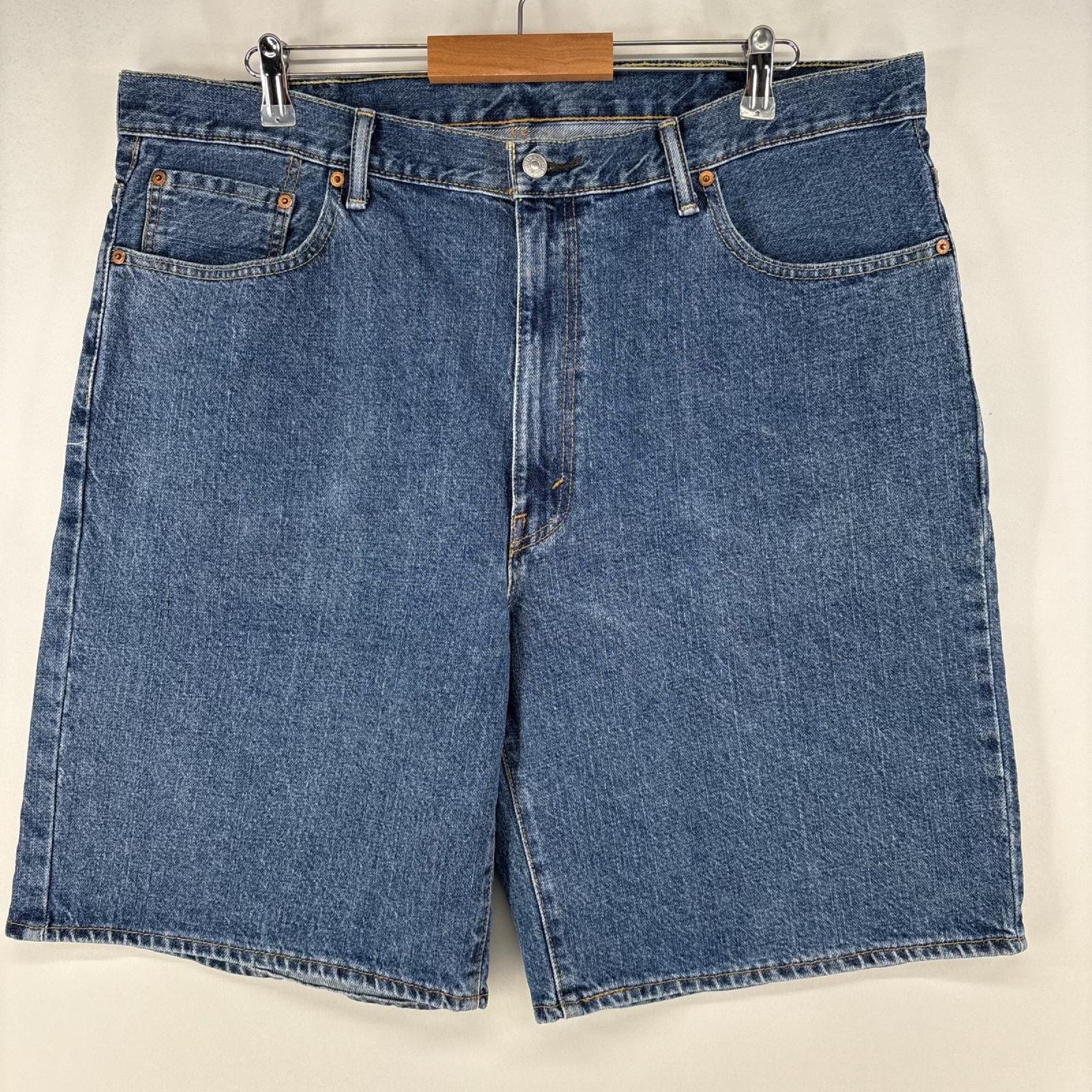 古着 リーバイス Levi's デニム ショートパンツ テーパード ジップ 550 ハーフパンツ 大きいサイズ w42 ブルー メンズ