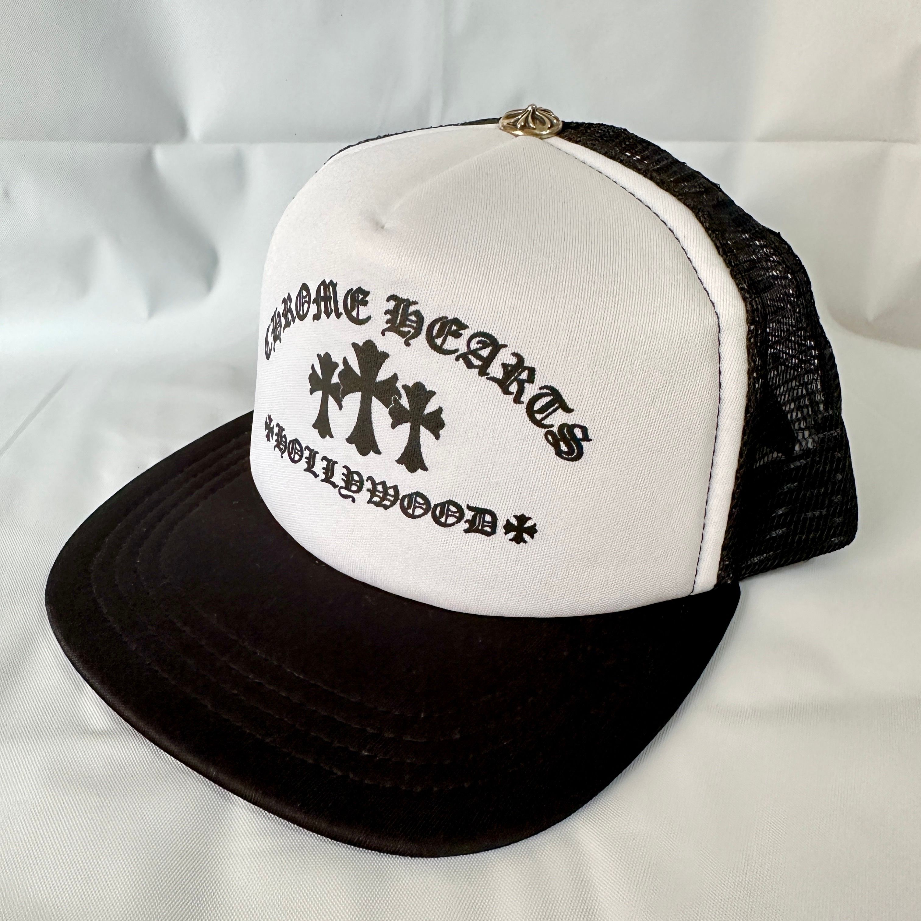Chrome Hearts Trucker Cap King Taco "Black/White"