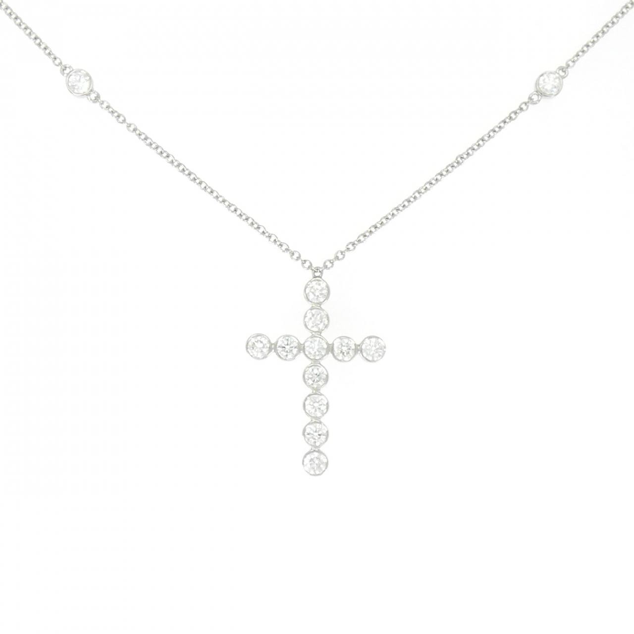 ティファニー ベゼル クロス ネックレス