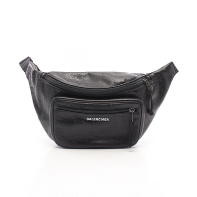 バレンシアガ BALENCIAGA エクスプローラー ベルトパック グラフィティ ウエストバッグ ボディバッグ バッグ レザー レディース ブラック系 529550 【中古】