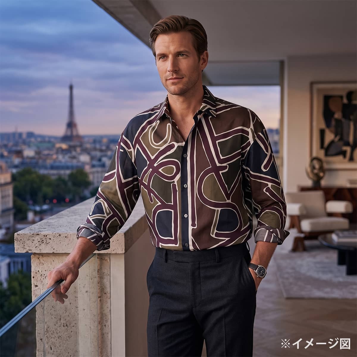 A+ (新品・未使用(ワケあり))】HERMES エルメス 長袖シャツ メンズ
