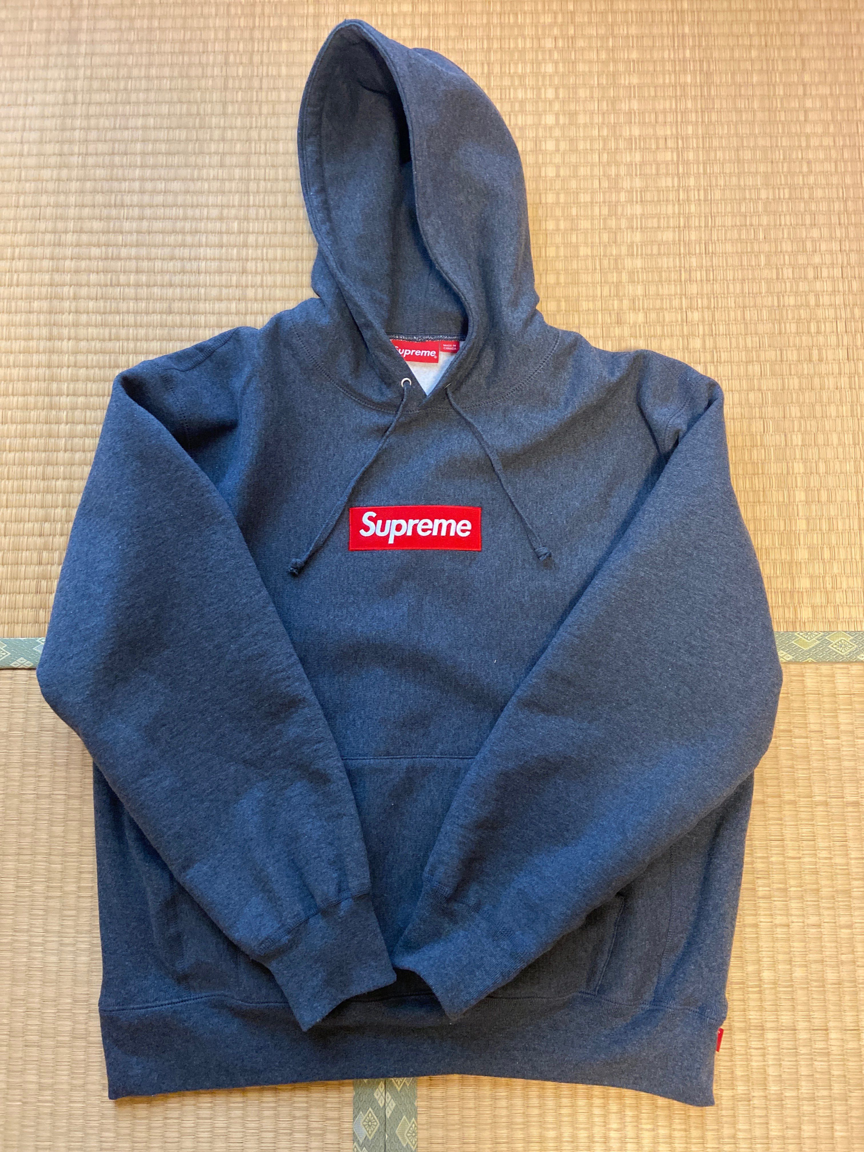 Supreme Box Logo Hooded Sweatshirt "Charcoal" (21FW)