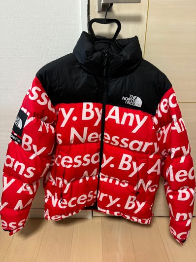 Supreme x The North Face By Any Means Nuptse Jacket "Red"