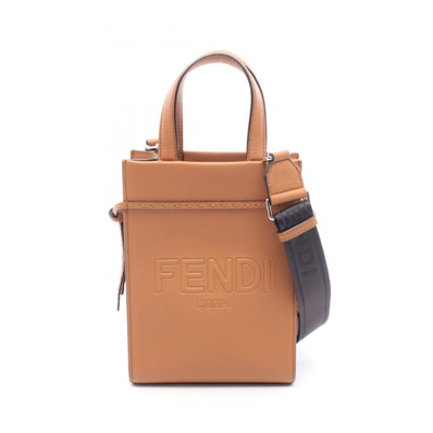 フェンディ FENDI ゴートゥーショッパーS 2WAY トートバッグ バッグ レザー レディース ブラウン系 7VA584 【中古】