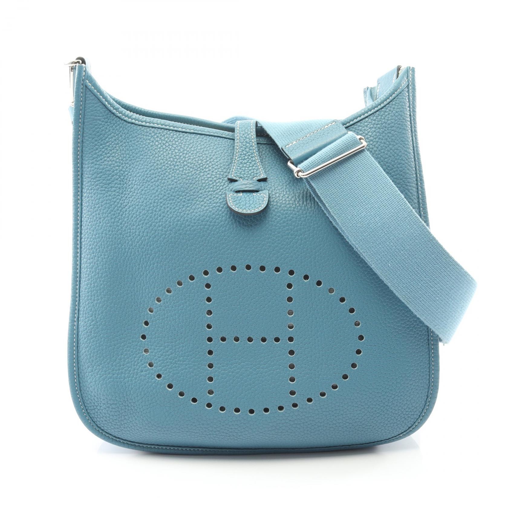 エルメス HERMES エヴリン 3 トロワ PM ショルダーバッグ バッグ トリヨンクレマンス トリヨンクレマンス ブルージーン □O刻印(2011年製造) レディース ブルー系 【中古】